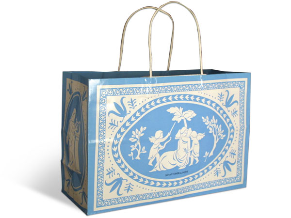 Wedgewood Bag with Imprint #1175