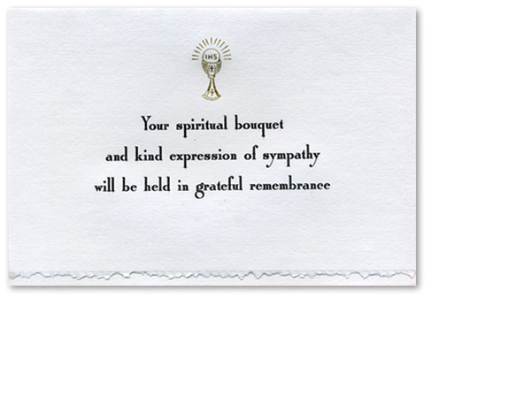 Spiritual Bouquet Card #461-34