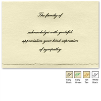 Engraved Acknowledgement Card #1051-5