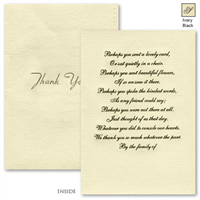 Engraved Acknowledgement Card #1051-7-30