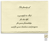 Engraved Acknowledgement Card #His