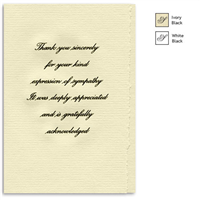 Engraved Acknowledgement Card #1051-20