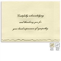 Engraved Acknowledgement Card #1051-15