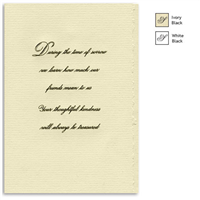 Engraved Acknowledgement Card #1051-76