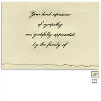 Engraved Acknowledgement Card #1051-89