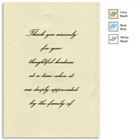 Engraved Acknowledgement Card #1051-81