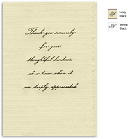 Engraved Acknowledgement Card #1051-80